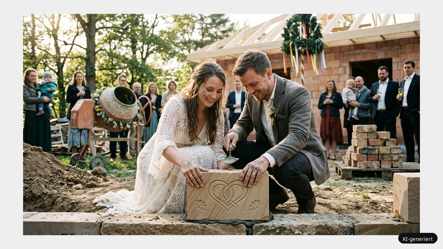 Die Liebe als Grundstein für eine langjährige Ehe (KI-generiertes Symbolbild)