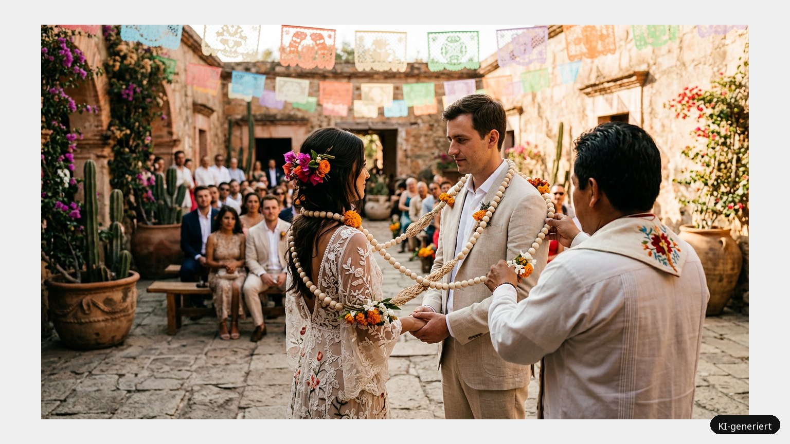 Hochzeit in Mexiko (KI-generiertes Symbolbild)