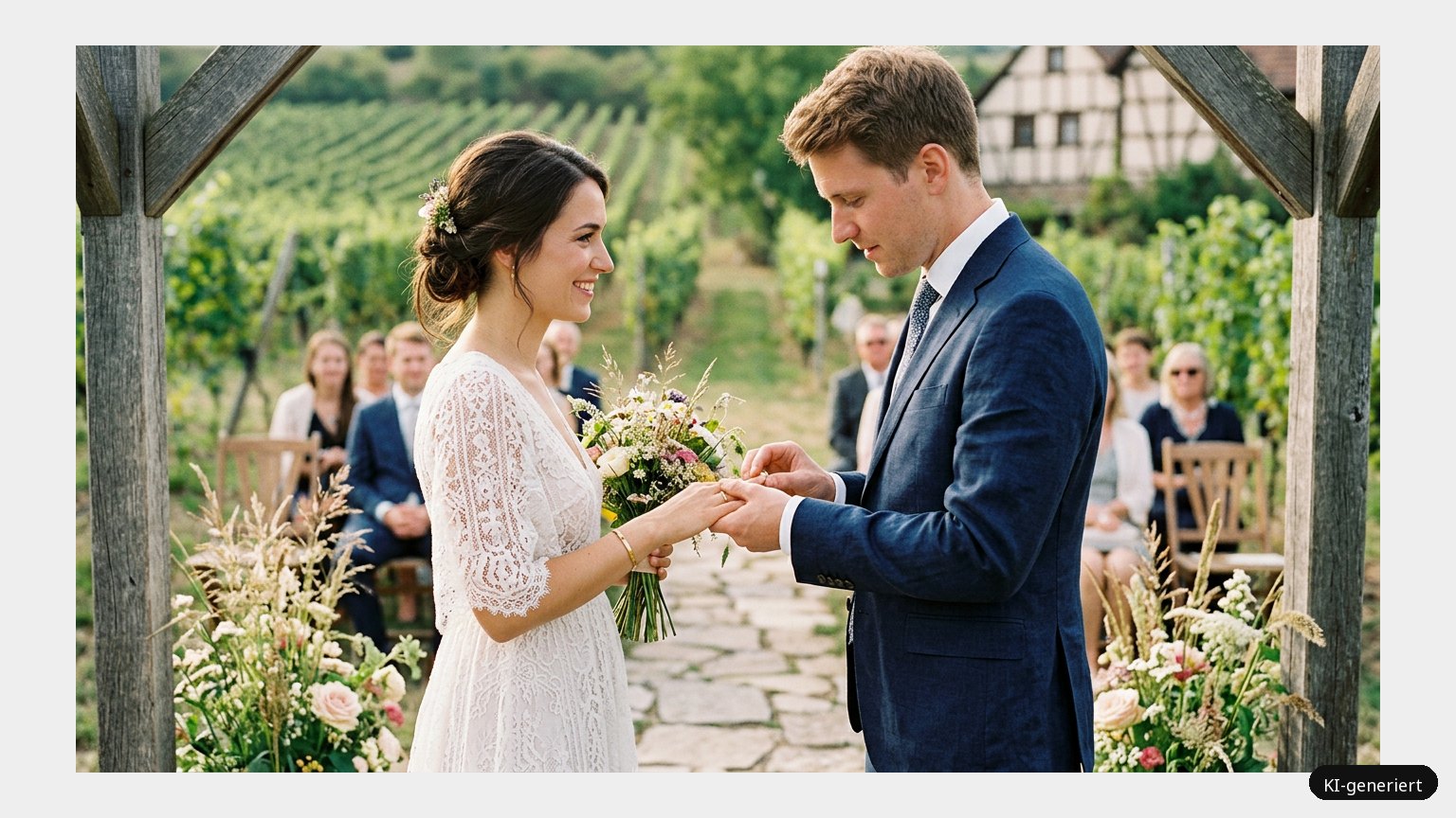 Hochzeitsringe – rechts oder links? (KI-generiertes Symbolbild)